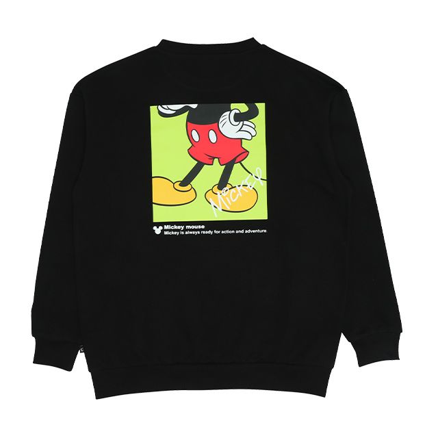 【ベビードール】ミッキー 親子お揃い バックデザインペアトレーナー 9112A