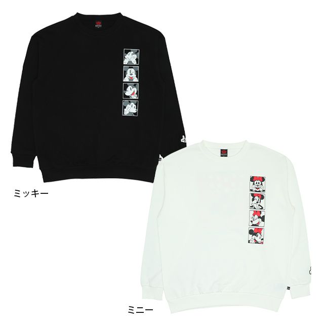 【ベビードール】ミッキー 親子お揃い バックデザインペアトレーナー 9112A