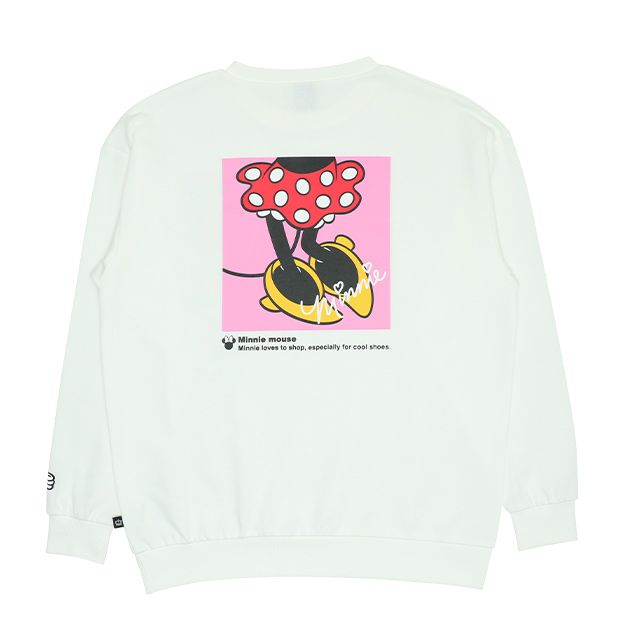 【ベビードール】ミニー 親子お揃い バックデザインペアトレーナー 9112A / 大人 ユニセックス 男女兼用 リンクコーデ ペアルック 親子コーデ トレーナー 長袖