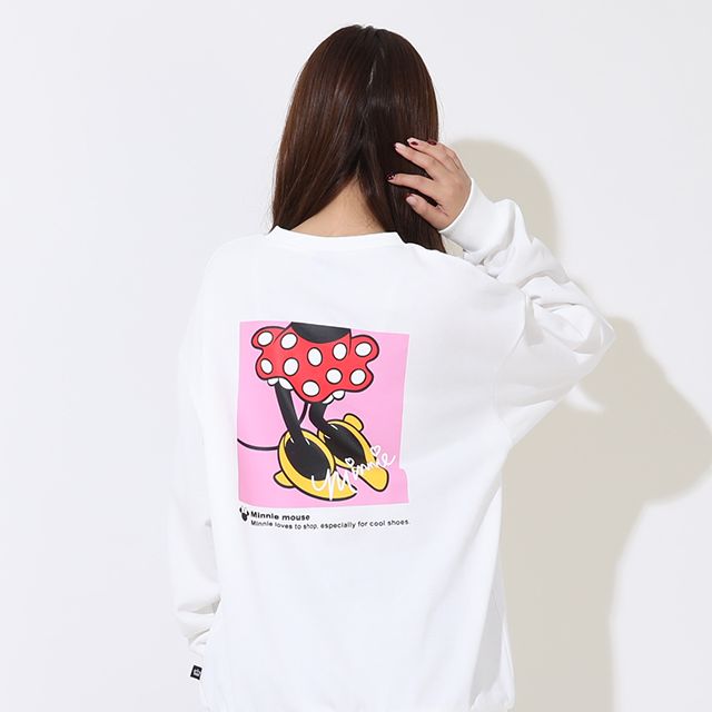 【ベビードール】ミニー 親子お揃い バックデザインペアトレーナー 9112A / 大人 ユニセックス 男女兼用 リンクコーデ ペアルック 親子コーデ トレーナー 長袖