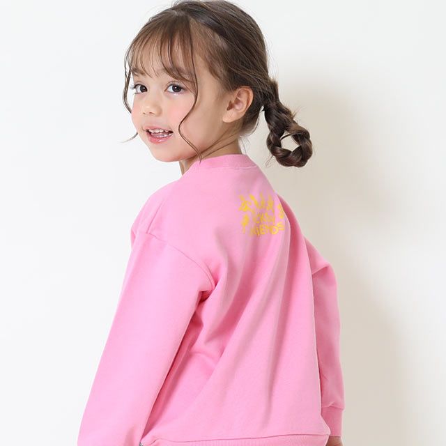 【ベビードール】ミニー 親子お揃い BIGフェイストレーナー 9122K / ベビーサイズ キッズ リンクコーデ ペアルック 親子コーデ トップス 長袖 トレーナー