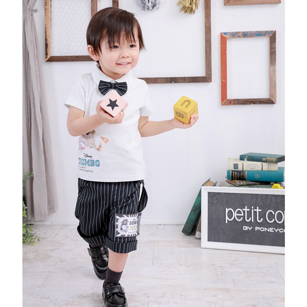 ダンボ/蝶ネクタイ付きトップス/サスペンダー付きハーフパンツ BOX入り(petit copain BY PONEYCOMB)