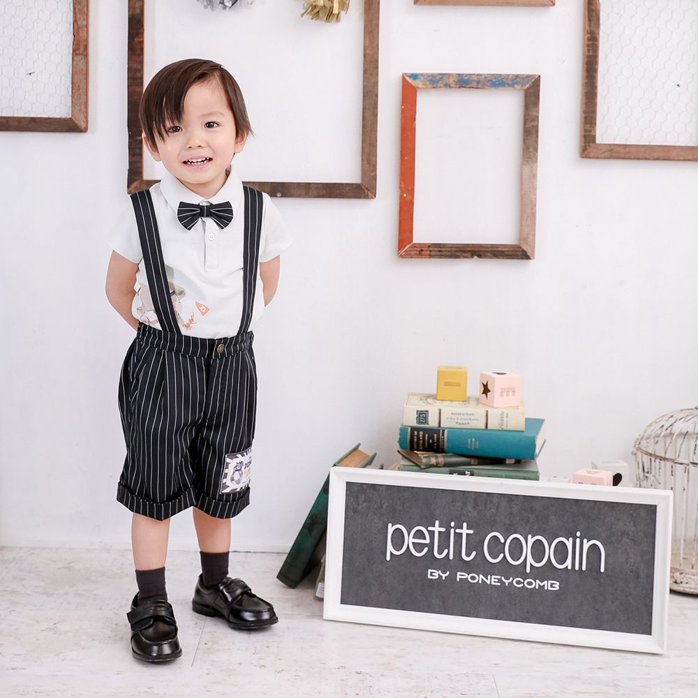 ダンボ/蝶ネクタイ付きトップス/サスペンダー付きハーフパンツ BOX入り(petit copain BY PONEYCOMB)