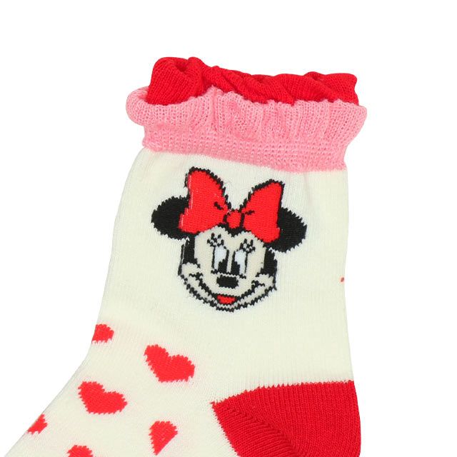 【ベビードール】ミニー クルーソックスセット 9179 / ベビーサイズ キッズ くつ下 靴下 3足セット 3足組み 3点セット 10-13cm・13-16cm滑り止め付き ガーリー