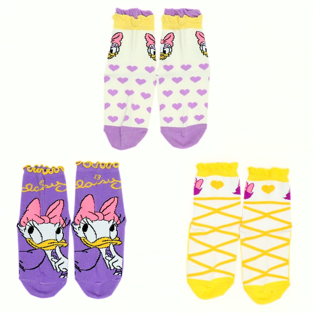 【ベビードール】デイジー クルーソックスセット 9179 / ベビーサイズ キッズ くつ下 靴下 3足セット 3足組み 3点セット 10-13cm・13-16cm滑り止め付き ガーリー