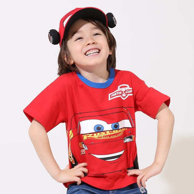 【ベビードール】カーズ  ディズニー カーズ BIGフェイスTシャツ 9188K