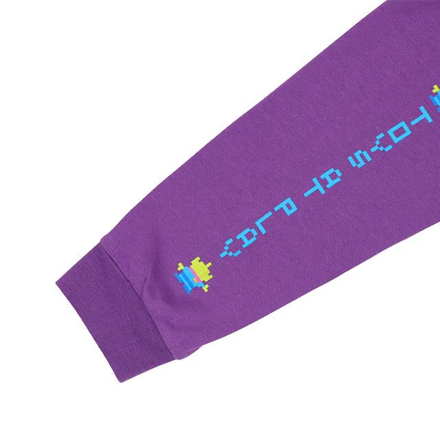 【ベビードール】トイ・ストーリー ピクセルプリント ロングTシャツ 9198K / ベビーサイズ キッズ トップス 長袖 ロンT インナー 天竺素材 発泡プリント ウッディ バズ