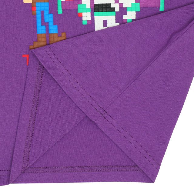 【ベビードール】トイ・ストーリー ピクセルプリント ロングTシャツ 9198K / ベビーサイズ キッズ トップス 長袖 ロンT インナー 天竺素材 発泡プリント ウッディ バズ