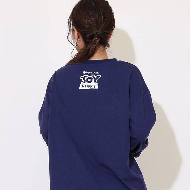 【ベビードール】トイ・ストーリー ピクセルプリント ロングTシャツ 9198A