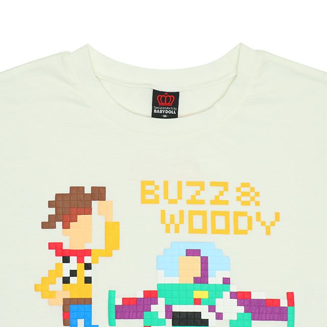 【ベビードール】トイ・ストーリー ピクセルプリント ロングTシャツ 9198A