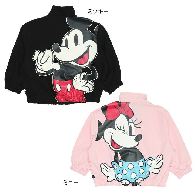【ベビードール】ミッキー ウィンドブレーカー 9203K / ベビーサイズ キッズ トップス 羽織 軽アウター ジャケット 撥水 ファスナーガード付き 春秋冬