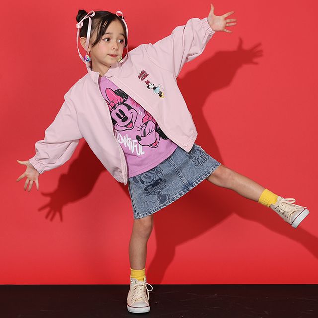 【ベビードール】ミニー ウィンドブレーカー 9203K / ベビーサイズ キッズ トップス 羽織 軽アウター ジャケット 撥水 ファスナーガード付き 春秋冬