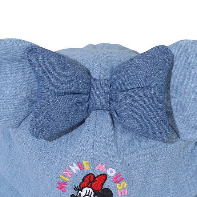 【ベビードール】ミニー デニム耳付きハット 9206 / ベビーサイズ（頭回り：48cm） キッズ（頭回り：54cm） ぼうし 帽子 立体モチーフ