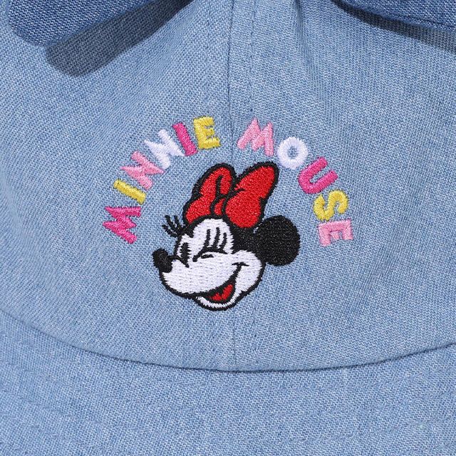 【ベビードール】ミニー デニム耳付きハット 9206 / ベビーサイズ（頭回り：48cm） キッズ（頭回り：54cm） ぼうし 帽子 立体モチーフ