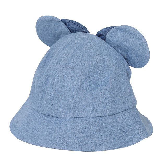 【ベビードール】ミニー デニム耳付きハット 9206 / ベビーサイズ（頭回り：48cm） キッズ（頭回り：54cm） ぼうし 帽子 立体モチーフ