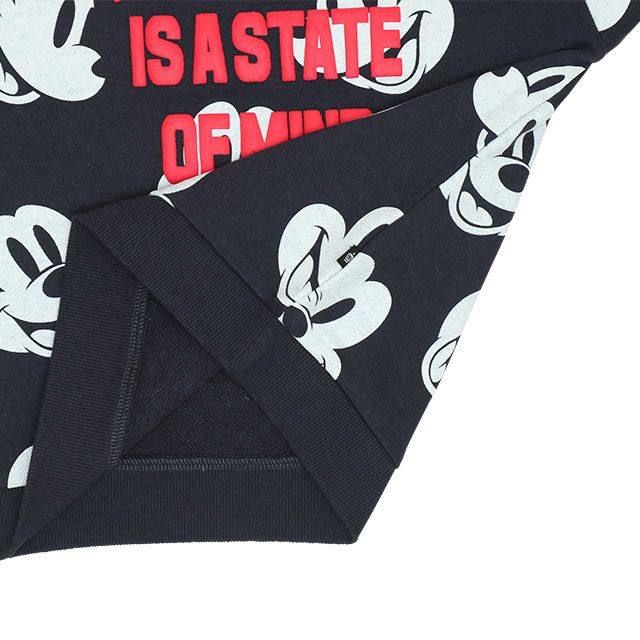 【ベビードール】ミッキー 親子お揃い 総柄トレーナー 9210K / ベビーサイズ キッズ トップス 長袖 スウェット素材 リンクコーデ ペアルック 親子コーデ 春秋冬