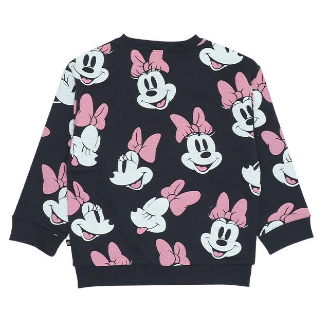 【ベビードール】ミニー 親子お揃い 総柄トレーナー 9210K / ベビーサイズ キッズ トップス 長袖 スウェット素材 リンクコーデ ペアルック 親子コーデ 春秋冬