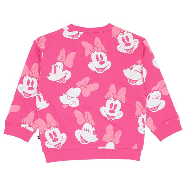 【ベビードール】ミニー 親子お揃い 総柄トレーナー 9210K / ベビーサイズ キッズ トップス 長袖 スウェット素材 リンクコーデ ペアルック 親子コーデ 春秋冬