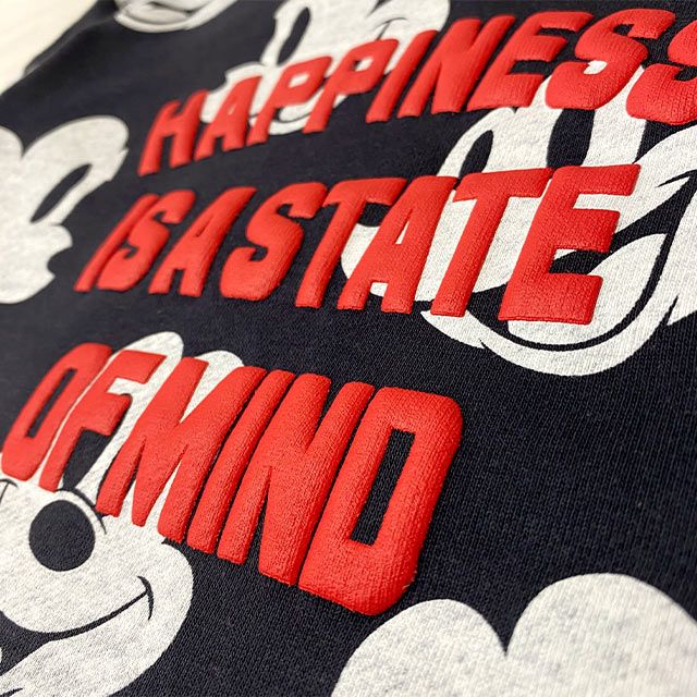 【ベビードール】ミッキー 親子お揃い 総柄トレーナー 9210A / 大人 ユニセックス 男女兼用 リンクコーデ ペアルック 親子コーデ トップス 長袖 スウェット素材 春秋冬