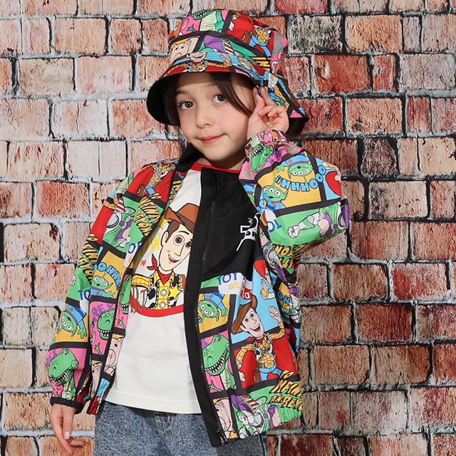 【ベビードール】トイ・ストーリー リバーシブルハット 9225 / キッズ（S）：頭回り54cm 大人（M）：頭回り58cm 帽子 ぼうし ウッディ バズ・ライトイヤー ジェシー リトルグリーンメン レックス ポテトヘッド ハム