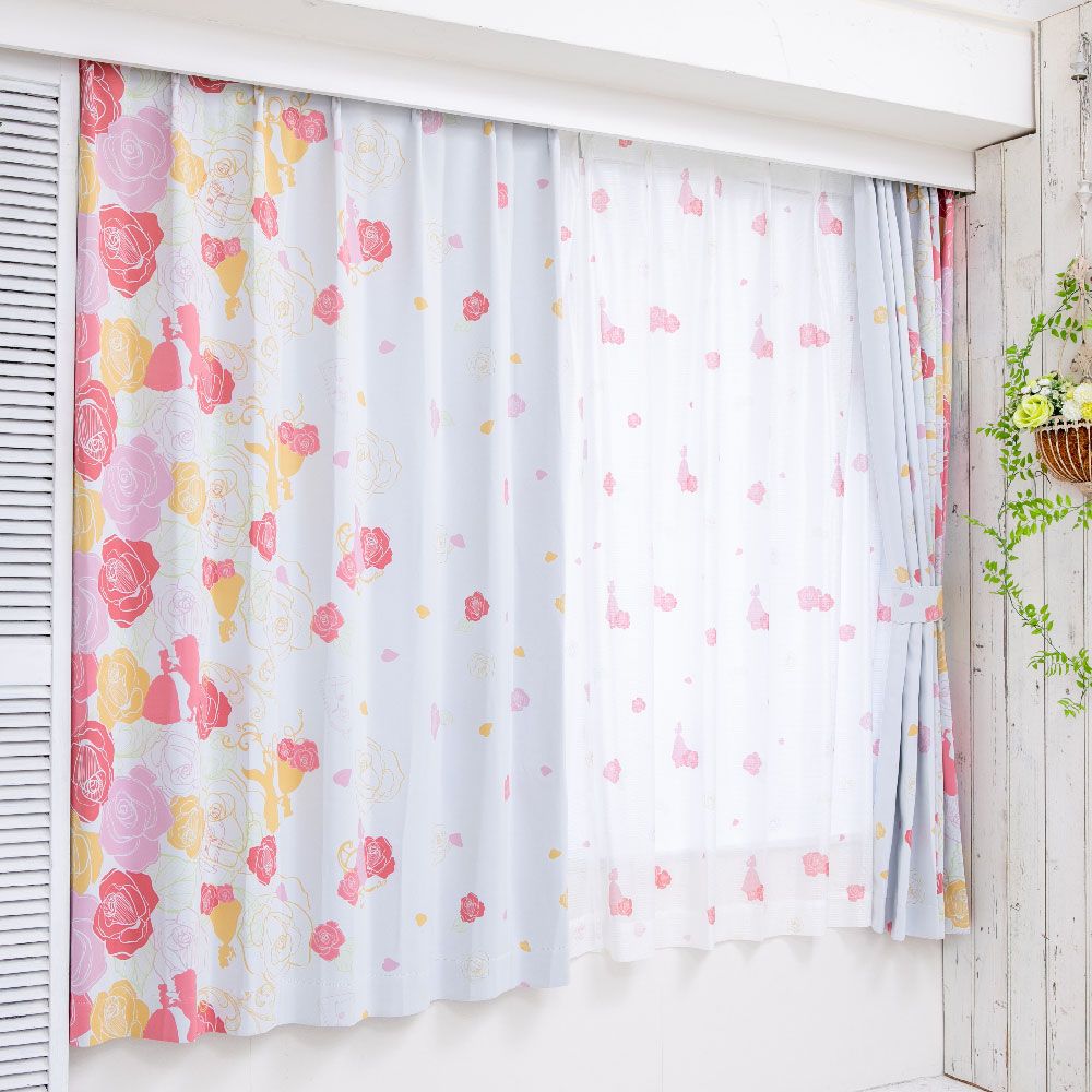 ベル横絵羽 2級 遮光 遮熱 カーテン 2枚セット[SB-630]