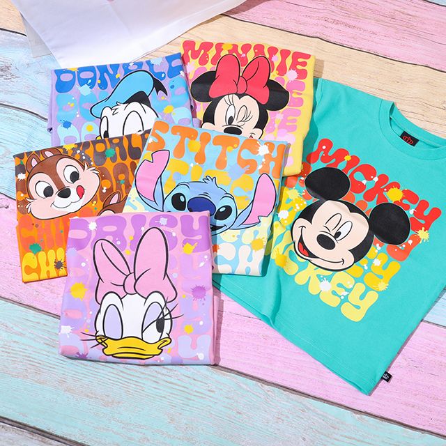 【ベビードール】ミッキー 親子お揃い キャラクターTシャツ 9230K