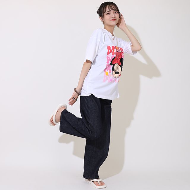 【ベビードール】ミニー 親子お揃い キャラクターTシャツ 9230A