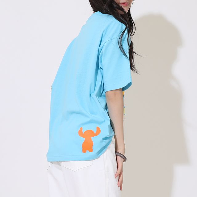 【ベビードール】スティッチ 親子お揃い キャラクターTシャツ 9230A
