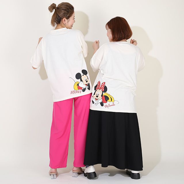 【ベビードール】ミッキー 親子お揃い サングラスTシャツ 9231A / 大人 ユニセックス 男女兼用 リンクコーデ ペアルック 親子コーデ トップス 半袖 天竺素材