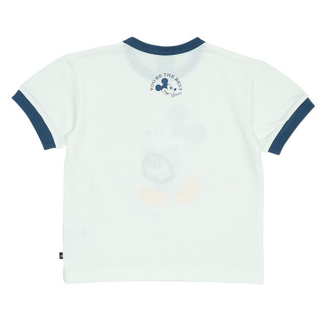 【ベビードール】ミッキー 親子お揃い リンガーTシャツ 9235K