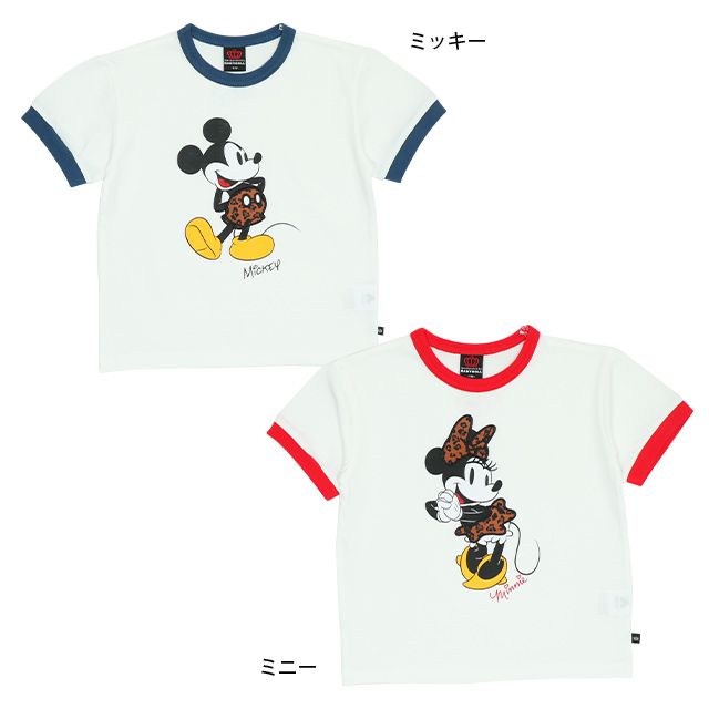 【ベビードール】ミニー 親子お揃い リンガーTシャツ 9235K