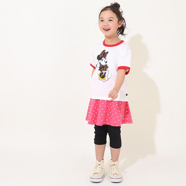 【ベビードール】ミニー 親子お揃い リンガーTシャツ 9235K