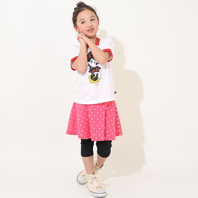 【ベビードール】ミニー 親子お揃い リンガーTシャツ 9235K