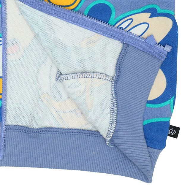 【ベビードール】ミッキー＆ドナルド 総柄ジップパーカー 9237K