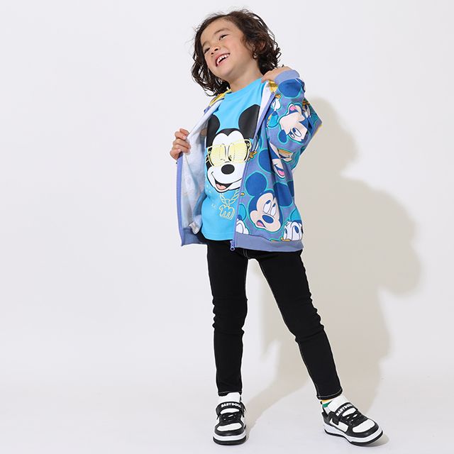 【ベビードール】ミッキー＆ドナルド 総柄ジップパーカー 9237K