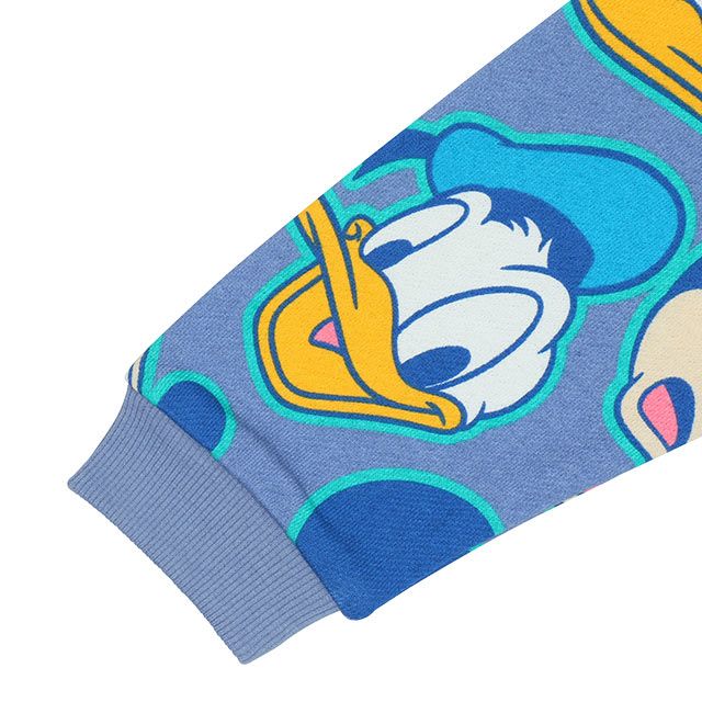 【ベビードール】ミニー デイジー 総柄ジップパーカー 9237K / ベビーサイズ キッズ トップス 長袖 パーカー 羽織り アウター 春秋冬 ポップ