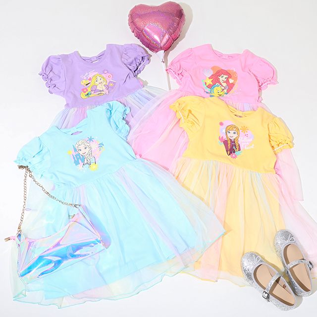 【ベビードール】ラプンツェル プリンセス レインボーワンピース 9246K