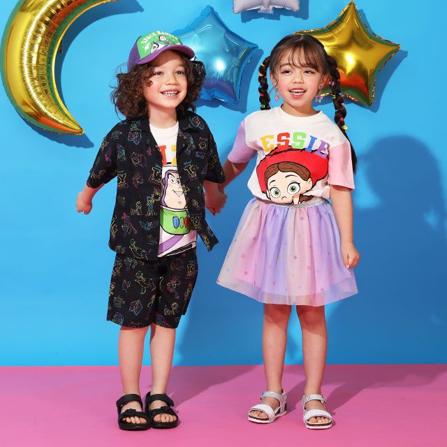 【ベビードール】バズ・ライトイヤー 親子お揃い BIGフェイスTシャツ 9271K