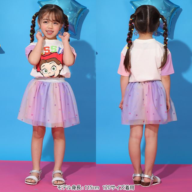 【ベビードール】ジェシー 親子お揃い BIGフェイスTシャツ 9271K