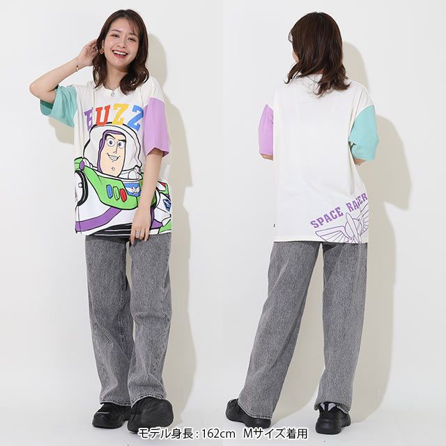 【ベビードール】バズ・ライトイヤー 親子お揃い BIGフェイスTシャツ 9271A