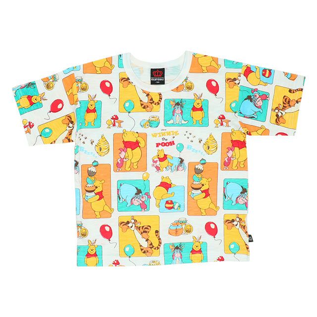 公式 ショップディズニー ベビードール 親子お揃い ディズニー スラブ Tシャツ ハーフパンツ セット6569k プー