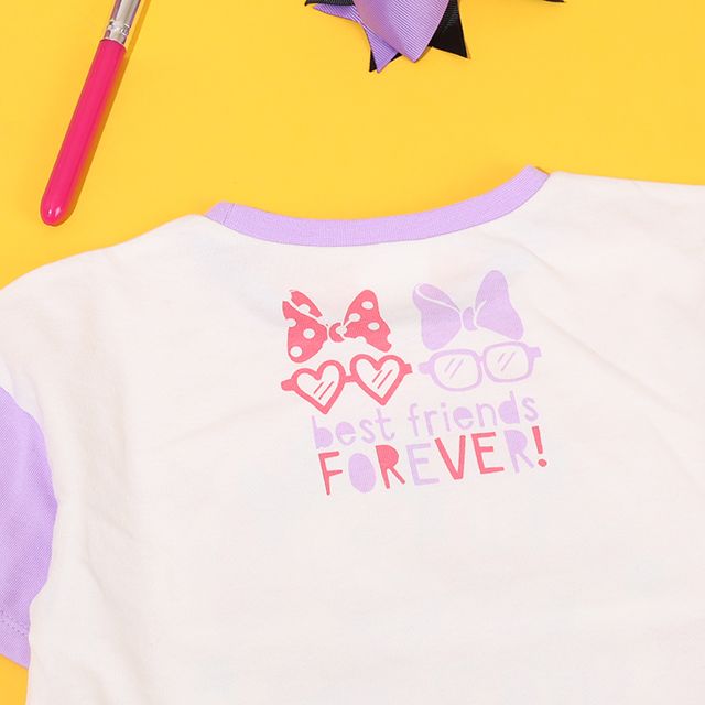 【ベビードール】ミニー＆デイジー 裾リボンTシャツ 9286K