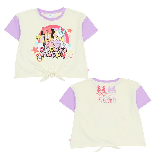 【ベビードール】ミニー＆デイジー 裾リボンTシャツ 9286K