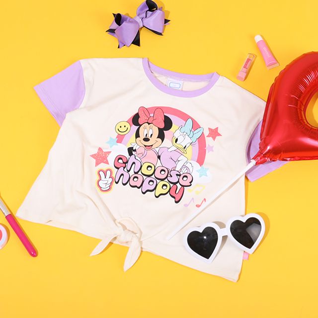 【ベビードール】ミニー＆デイジー 裾リボンTシャツ 9286K