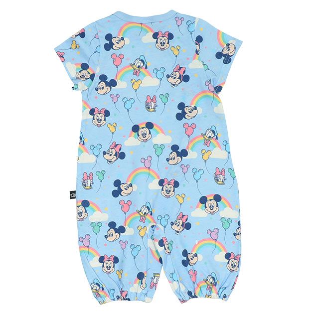 【ベビードール】ミッキー ミニー ドナルド デイジー 総柄半袖2WAYオール 9287B