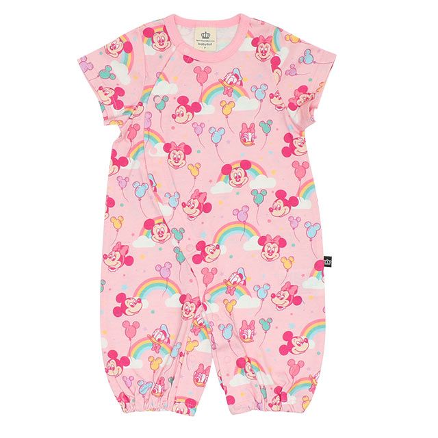 【ベビードール】ミッキー ミニー ドナルド デイジー 総柄半袖2WAYオール 9287B