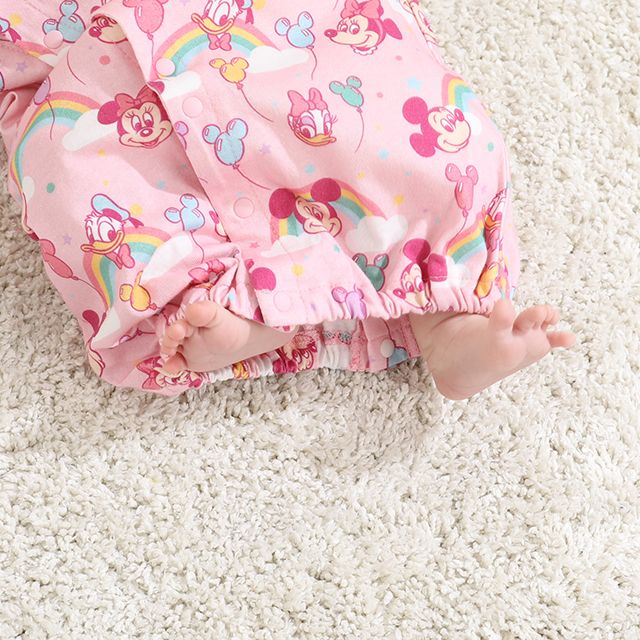 【ベビードール】ミッキー ミニー ドナルド デイジー 総柄半袖2WAYオール 9287B