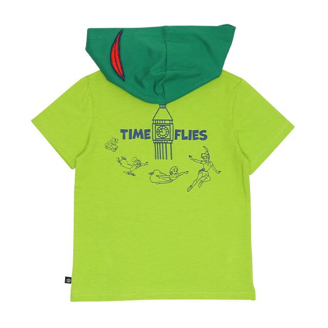 【ベビードール】ピーター・パン なりきるパーカー&ハーフパンツ セットアップ 9302K / ベビーサイズ キッズ 半袖 半ズボン 上下セット ウエスト総ゴム ゴム穴付き 仮装 コスチューム コスプレ