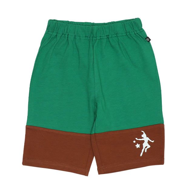 【ベビードール】ピーター・パン なりきるパーカー&ハーフパンツ セットアップ 9302K / ベビーサイズ キッズ 半袖 半ズボン 上下セット ウエスト総ゴム ゴム穴付き 仮装 コスチューム コスプレ