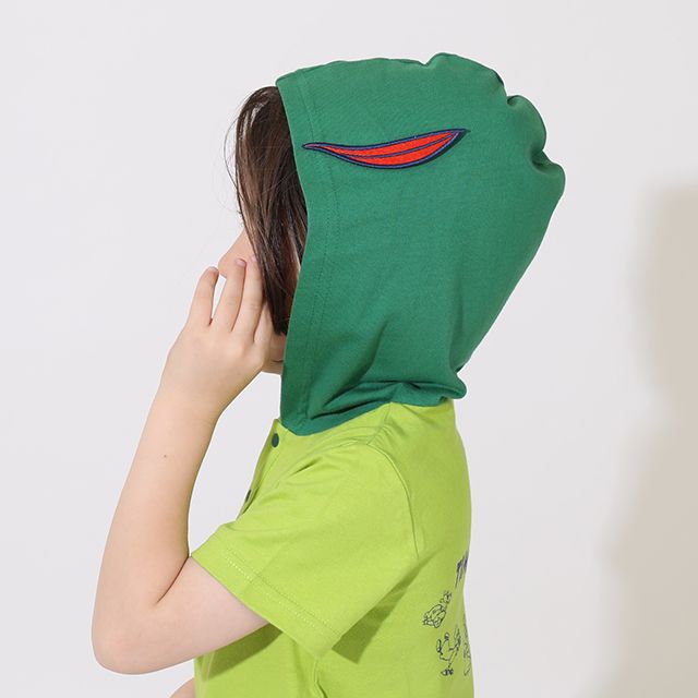 【ベビードール】ピーター・パン なりきるパーカー&ハーフパンツ セットアップ 9302K / ベビーサイズ キッズ 半袖 半ズボン 上下セット ウエスト総ゴム ゴム穴付き 仮装 コスチューム コスプレ